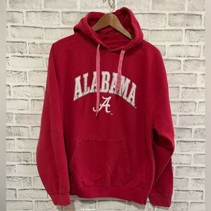 Men’s ALABAMA Genuine Stuff red pullover hoodie sweatshirt Size Large